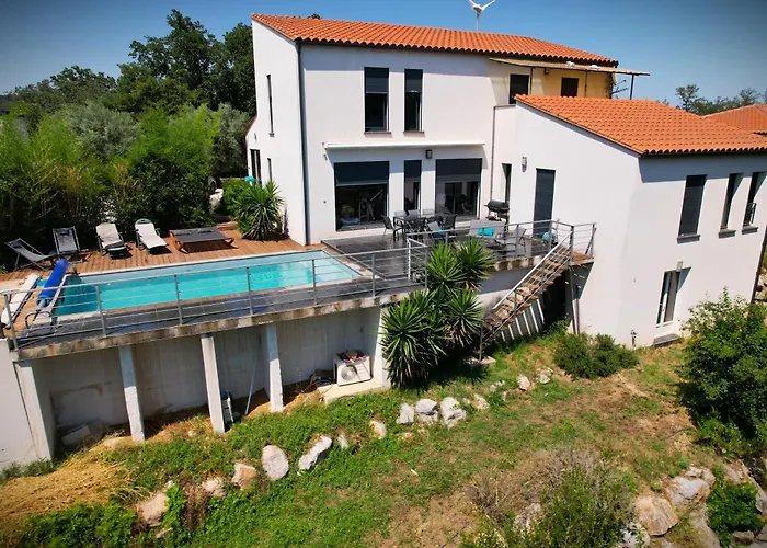 Contemporaine, Jardin Mediterraneen Et Piscine Privee Villa Saint-Jean-Pla-de-Corts